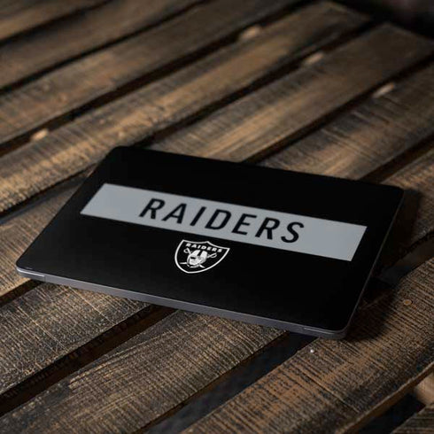 NFL Las Vegas Raiders Black Performance Series Apple MacBook Air Skin