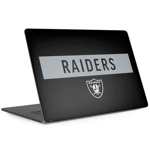 NFL Las Vegas Raiders Black Performance Series MacBook Skins