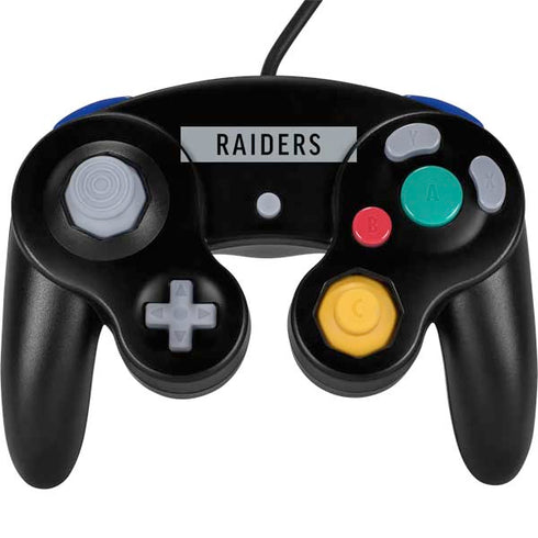 NFL Las Vegas Raiders Black Performance Series Nintendo Skins