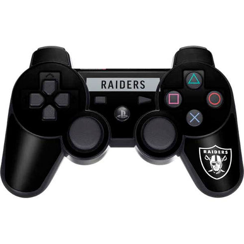 NFL Las Vegas Raiders Black Performance Series PS3 Dual Shock wireless controller Skin