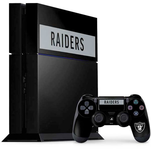 NFL Las Vegas Raiders Black Performance Series PlayStation PS4 Skins