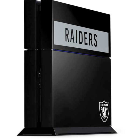 NFL Las Vegas Raiders Black Performance Series PlayStation PS4 Skins