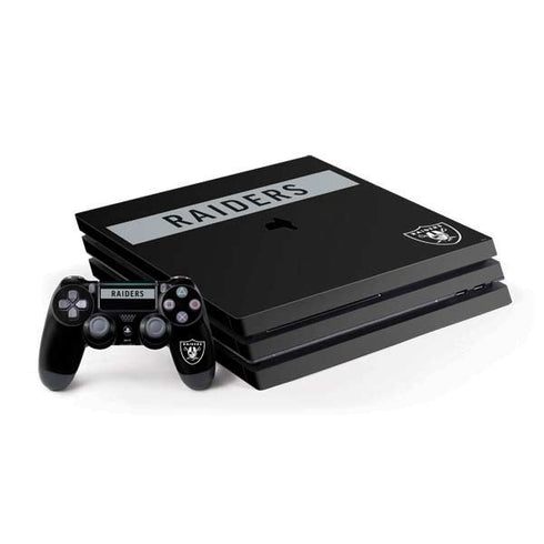 NFL Las Vegas Raiders Black Performance Series PlayStation PS4 Skins