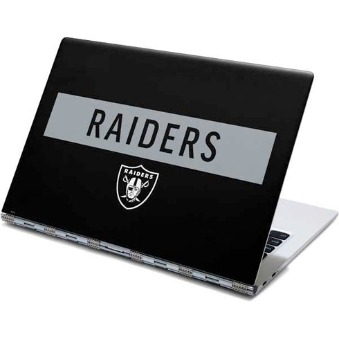 NFL Las Vegas Raiders Black Performance Series Yoga 910 2-in-1 14in Touch-Screen Skin