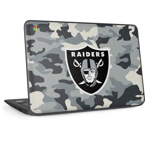 NFL Las Vegas Raiders Camo HP Chromebook Skin