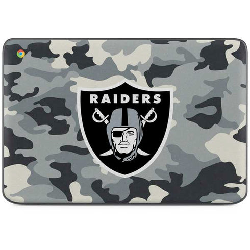 NFL Las Vegas Raiders Camo HP Chromebook Skin