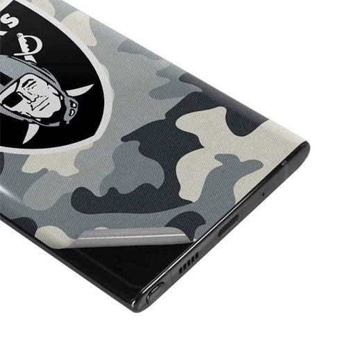 NFL Las Vegas Raiders Camo Galaxy Note 10 Plus Skin