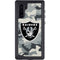 NFL Las Vegas Raiders Camo Galaxy Note 10 Waterproof Case