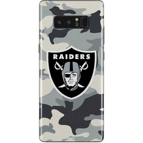 NFL Las Vegas Raiders Camo Galaxy Note 8 Skin