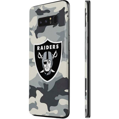 NFL Las Vegas Raiders Camo Galaxy Note 8 Skin