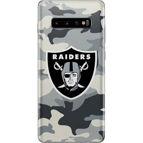 NFL Las Vegas Raiders Camo Galaxy S10 Plus Skin