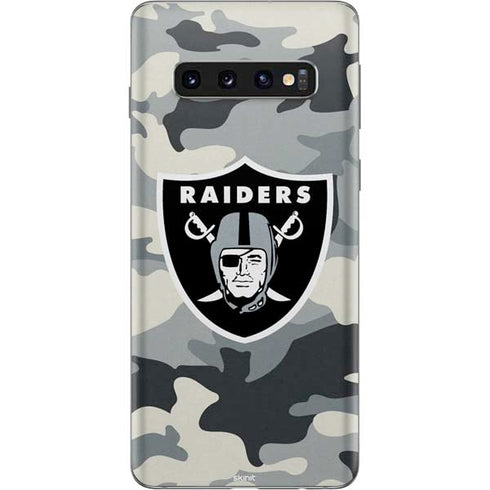 NFL Las Vegas Raiders Camo Galaxy S10 Skin
