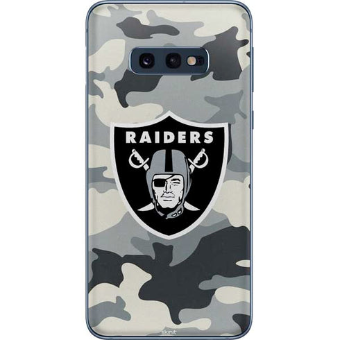 NFL Las Vegas Raiders Camo Galaxy S10e Skin