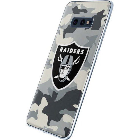 NFL Las Vegas Raiders Camo Galaxy S10e Skin
