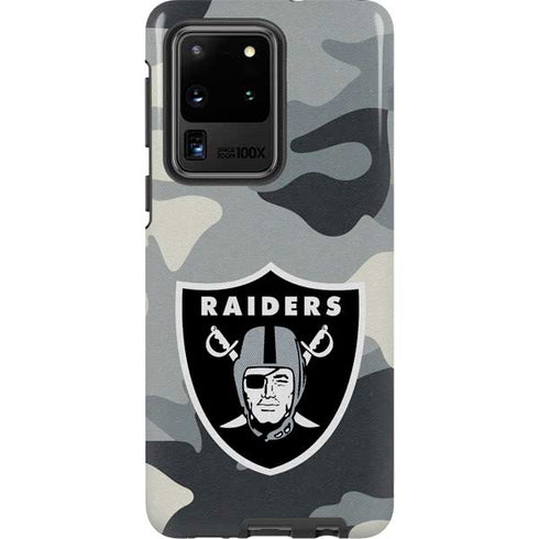 NFL Las Vegas Raiders Camo Galaxy S20 Ultra 5G Pro Case