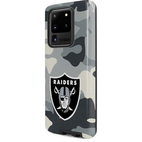 NFL Las Vegas Raiders Camo Galaxy S20 Ultra 5G Pro Case