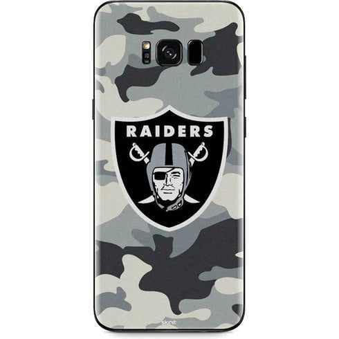NFL Las Vegas Raiders Camo Galaxy S8 Skin