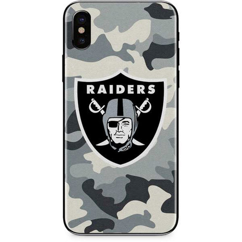 NFL Las Vegas Raiders Camo iPhone X Skin