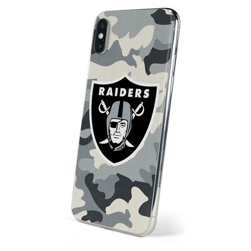 NFL Las Vegas Raiders Camo iPhone X Skin
