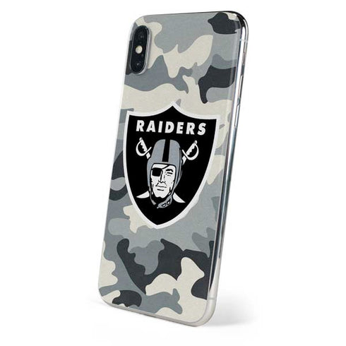 NFL Las Vegas Raiders Camo iPhone XS Skin