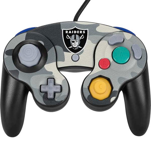 NFL Las Vegas Raiders Camo Nintendo GameCube Controller Skin