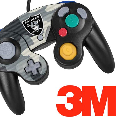 NFL Las Vegas Raiders Camo Nintendo GameCube Controller Skin