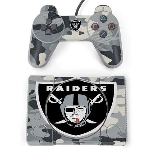 NFL Las Vegas Raiders Camo PlayStation Classic Bundle Skin