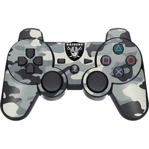 NFL Las Vegas Raiders Camo PS3 Dual Shock wireless controller Skin