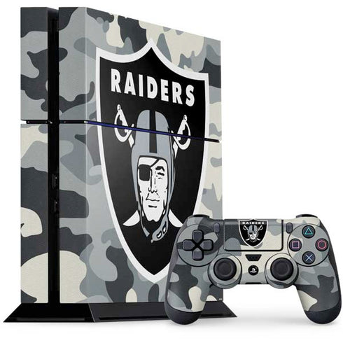 NFL Las Vegas Raiders Camo PS4 Console and Controller Bundle Skin