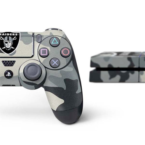 NFL Las Vegas Raiders Camo PS4 Console and Controller Bundle Skin