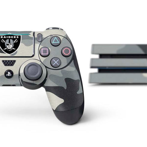 NFL Las Vegas Raiders Camo PS4 Pro Bundle Skin
