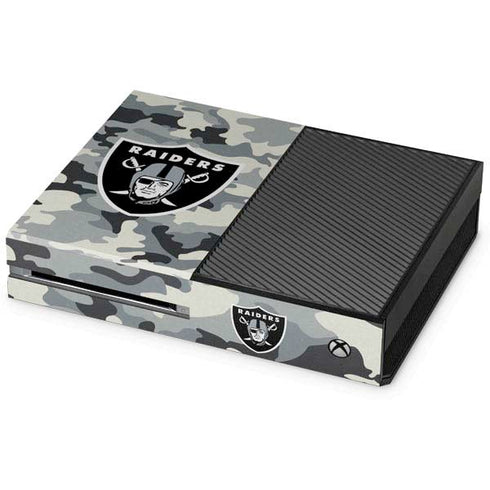NFL Las Vegas Raiders Camo Xbox One Console Skin