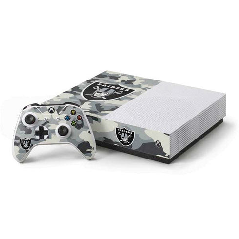 NFL Las Vegas Raiders Camo Xbox One S All-Digital Edition Bundle Skin