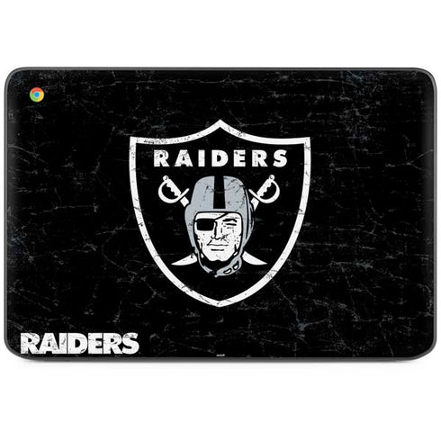 NFL Las Vegas Raiders Distressed HP Chromebook Skin