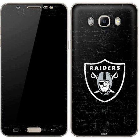 NFL Las Vegas Raiders Distressed Galaxy J7 Skin
