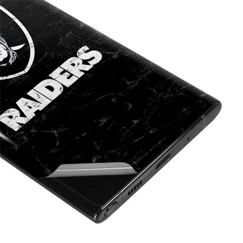 NFL Las Vegas Raiders Distressed Galaxy Note 10 Plus Skin