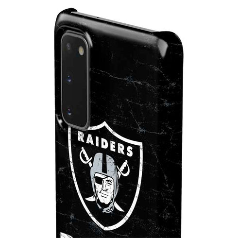 NFL Las Vegas Raiders Distressed Galaxy S20 Lite Case