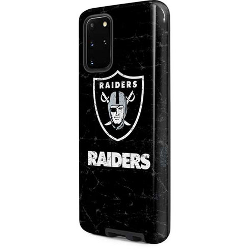 NFL Las Vegas Raiders Distressed Galaxy S20 Plus Pro Case