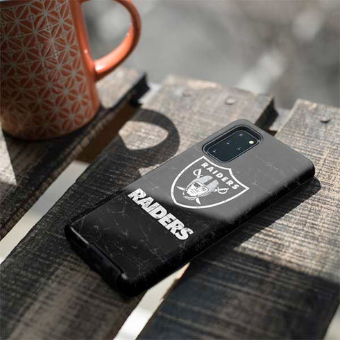 NFL Las Vegas Raiders Distressed Galaxy S20 Plus Pro Case