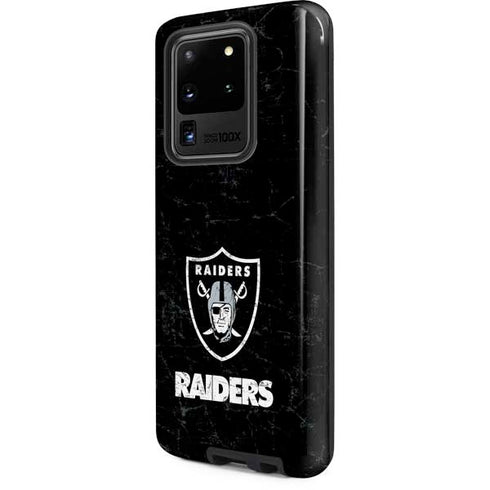 NFL Las Vegas Raiders Distressed Galaxy S20 Ultra 5G Pro Case