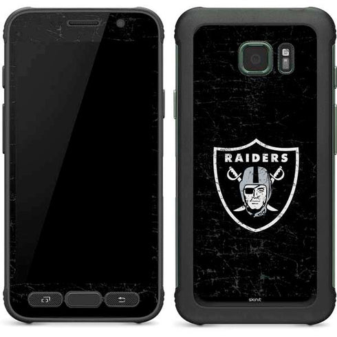 NFL Las Vegas Raiders Distressed Galaxy S7 Active Skin