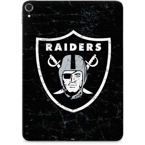 NFL Las Vegas Raiders Distressed Apple iPad Pro Skin