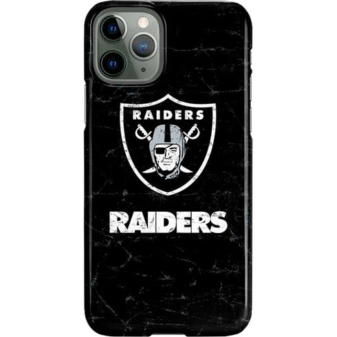 NFL Las Vegas Raiders Distressed iPhone 11 Pro Lite Case