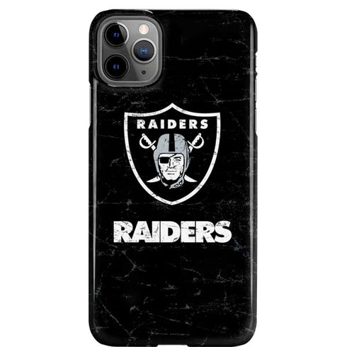 NFL Las Vegas Raiders Distressed iPhone 11 Pro Max Lite Case