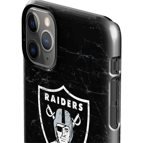 NFL Las Vegas Raiders Distressed iPhone 11 Pro Max Lite Case