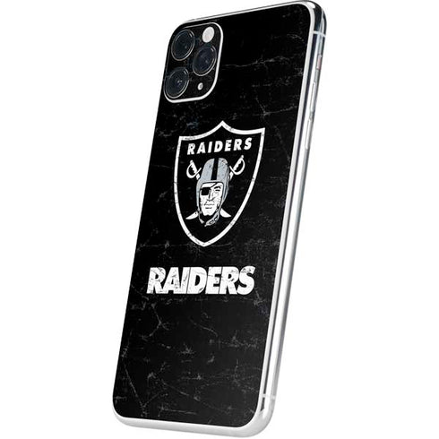 NFL Las Vegas Raiders Distressed iPhone 11 Pro Max Skin