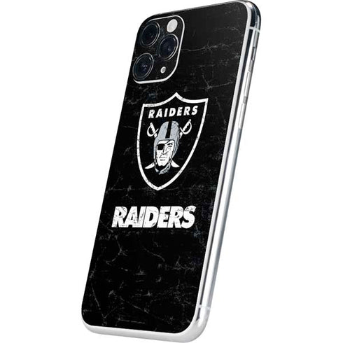 NFL Las Vegas Raiders Distressed iPhone 11 Pro Skin