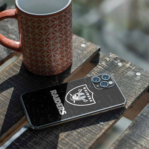 NFL Las Vegas Raiders Distressed iPhone 11 Pro Skin