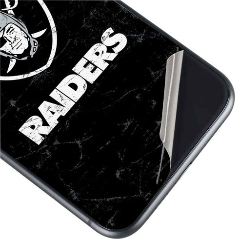 NFL Las Vegas Raiders Distressed iPhone 11 Skin