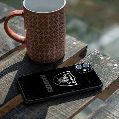NFL Las Vegas Raiders Distressed iPhone 11 Skin